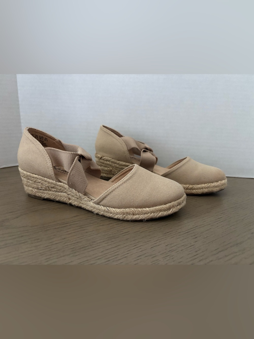 LifeStride~Women’s~”Kascade”~Tan Espadrille Mary Jane Wedge Heels~Size 8.5
